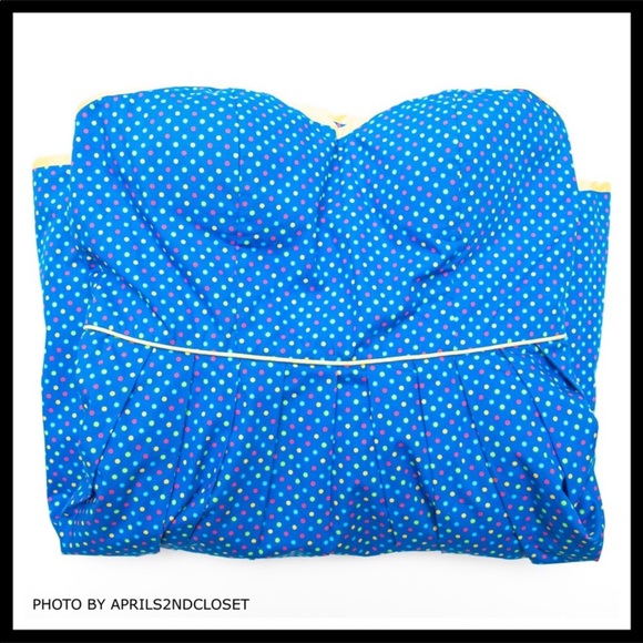 STRAPLESS BUSTIER A-LINE FULL RETRO MINI SUMMER SUN DRESS A2C - Picture 7 of 8